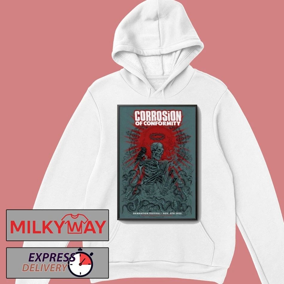 Corrosion Of Conformity Damnation Festival On Nov 8 2025 In Manchester UK Poster shirt