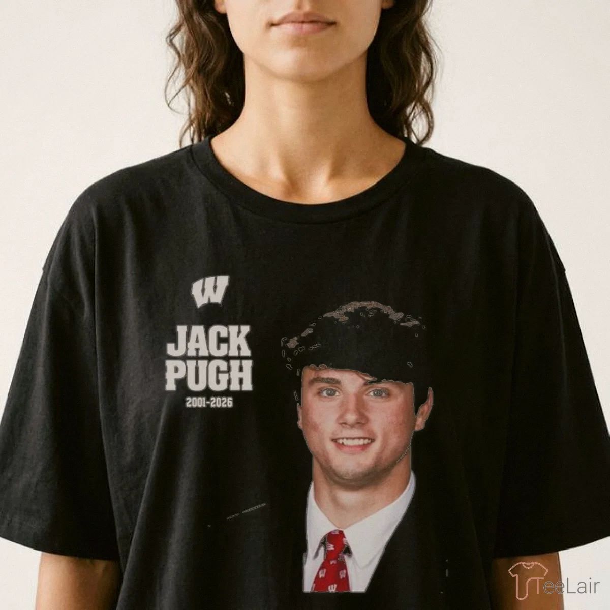 Jack Pugh 2001 2026 Wisconsin Badgers Football Shirt