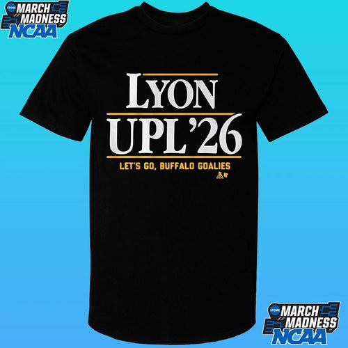 Alex Lyon & Ukko-pekka Luukkonen Lyon-upl ’26 Let’s Go, Buffalo Goalies Shirt