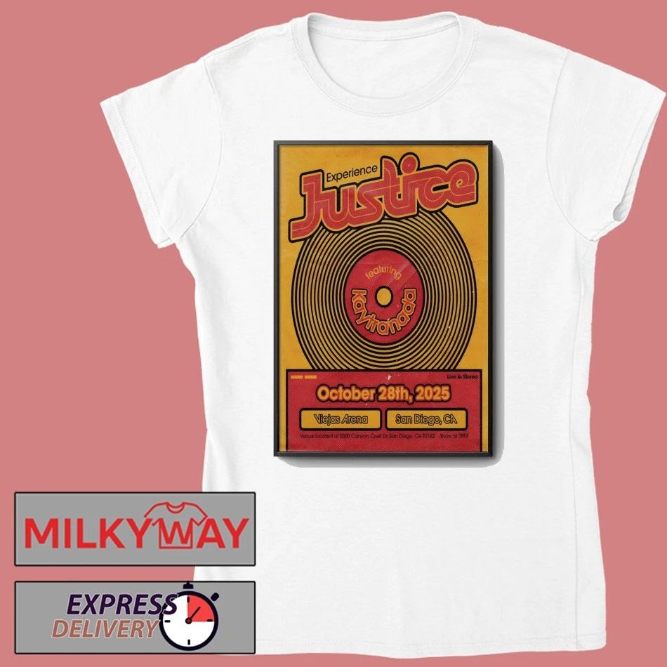 Justice Oct 28 2025 Viejas Arena In San Diego CA Poster shirt