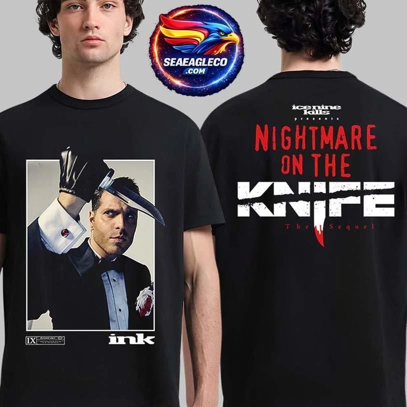 Ice Nine Kills Night Mare On The Knife Part 2 Psycho’s Only Slice Nine Kills Two Sided Shirt
