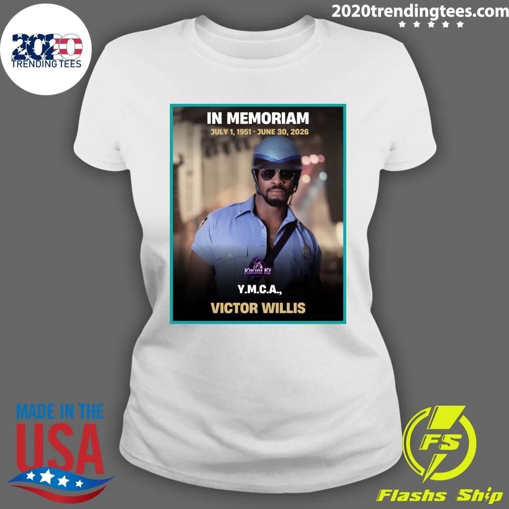 In Memoriam July 1, 1951 – June 30, 2026 Y.M.C.A. Victor Willis Shirt