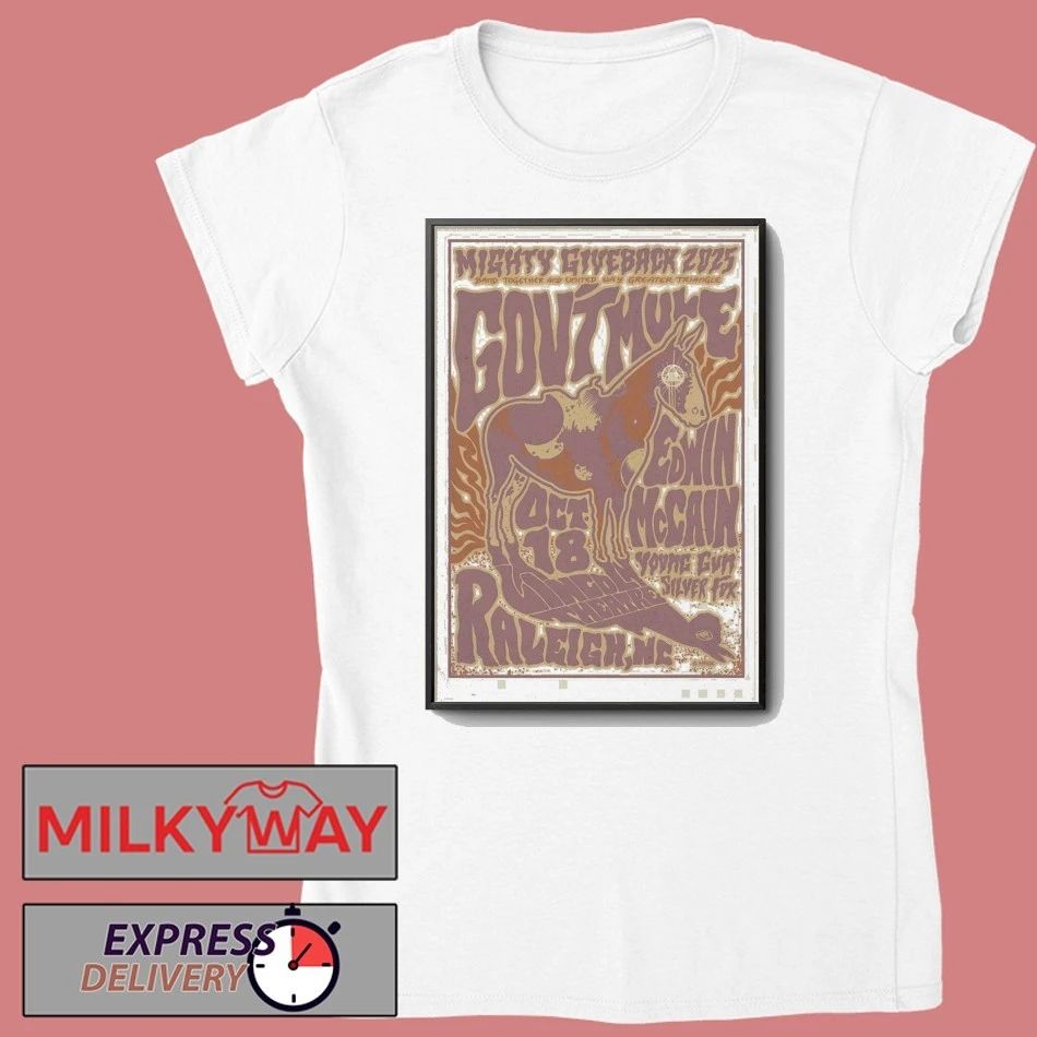 Gov’t Mule Raleigh Tour On Oct 18 2025 Poster shirt