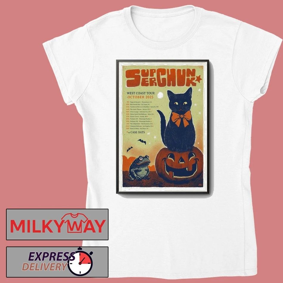 SuperChunk West Coast Tour October 2025 Poster shirt