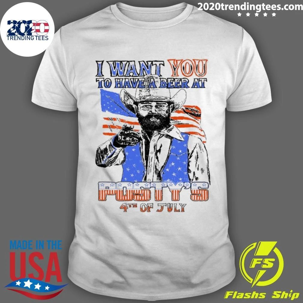 I Want You To Have A Beer At Posty’s 4th of July 2026 Bar Post Malone in Nashville, Tennessee Shirt