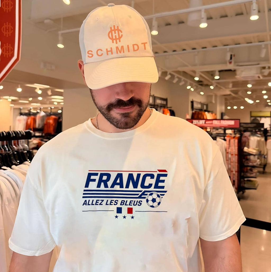 France Allez Les Bleus football illustration shirt