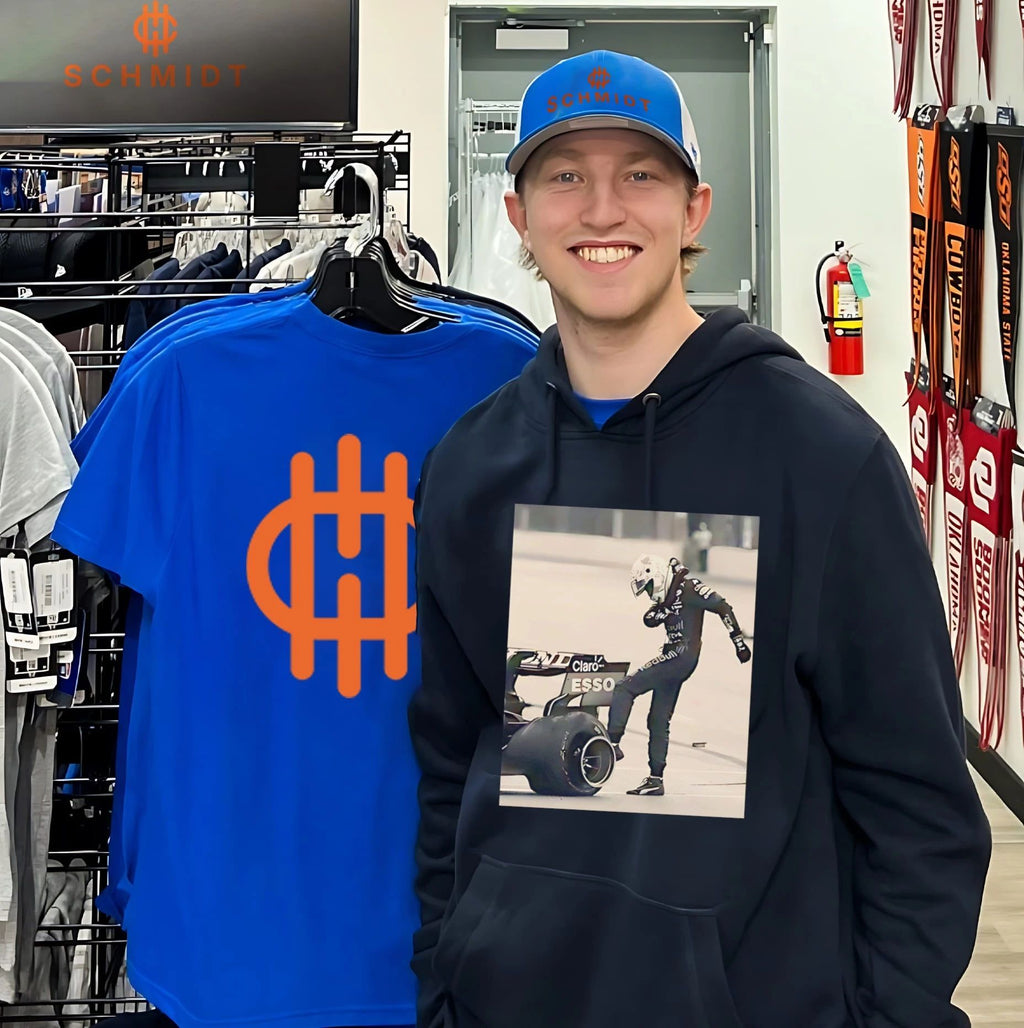 Max Verstappen kicks the tires vintage shirt