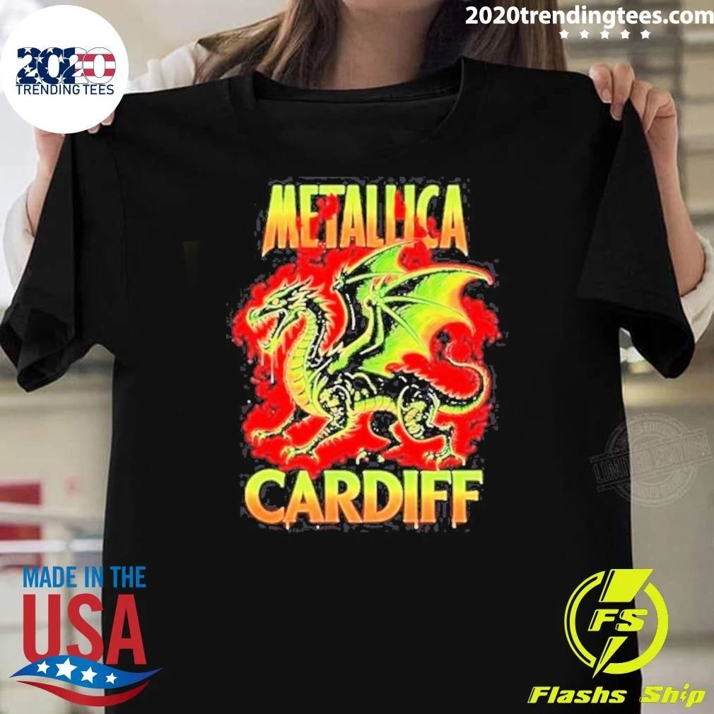 Metallica 2026 M72 World Tour Cardiff Wales Dragon New Version Shirt