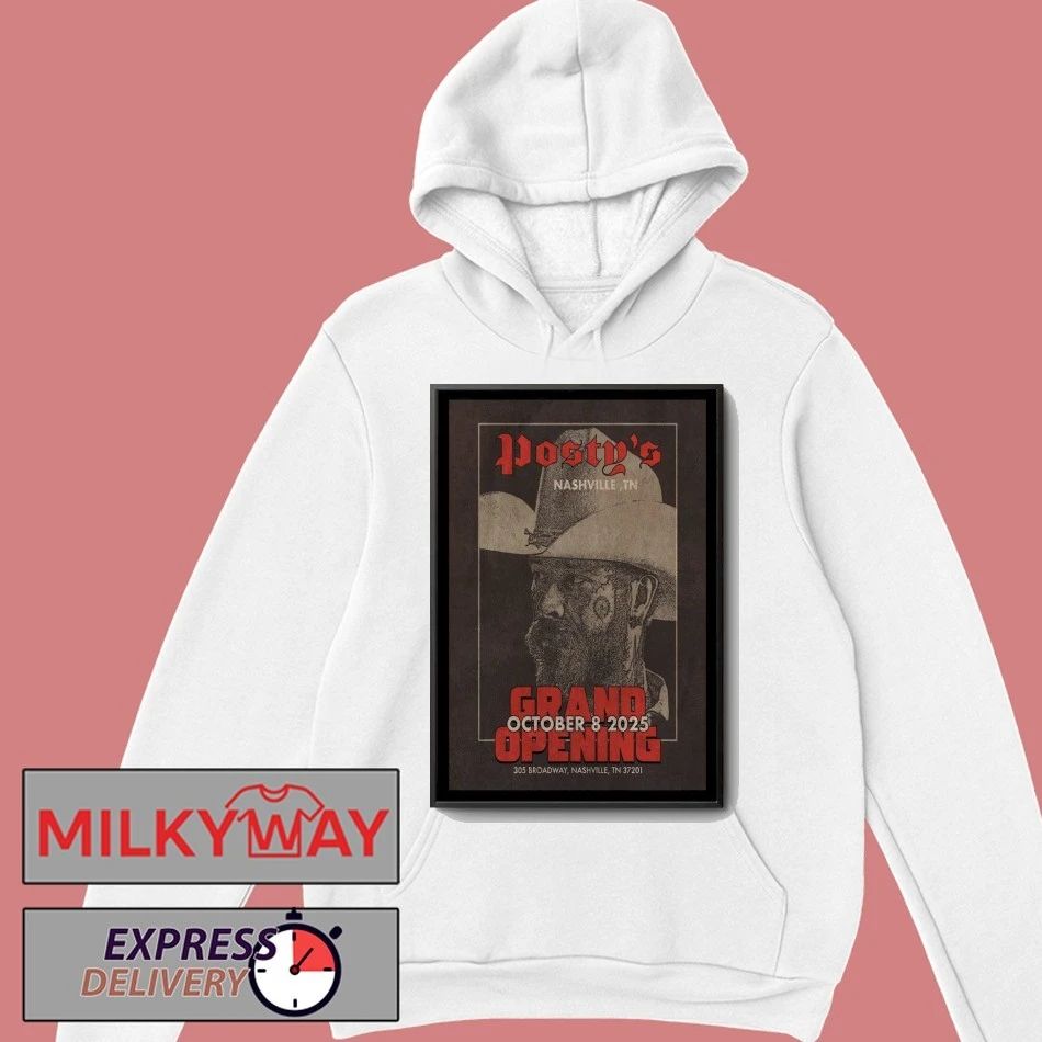 10.08.2025 Nashville, Tennessee Post Malone Posty’s Bar Poster shirt