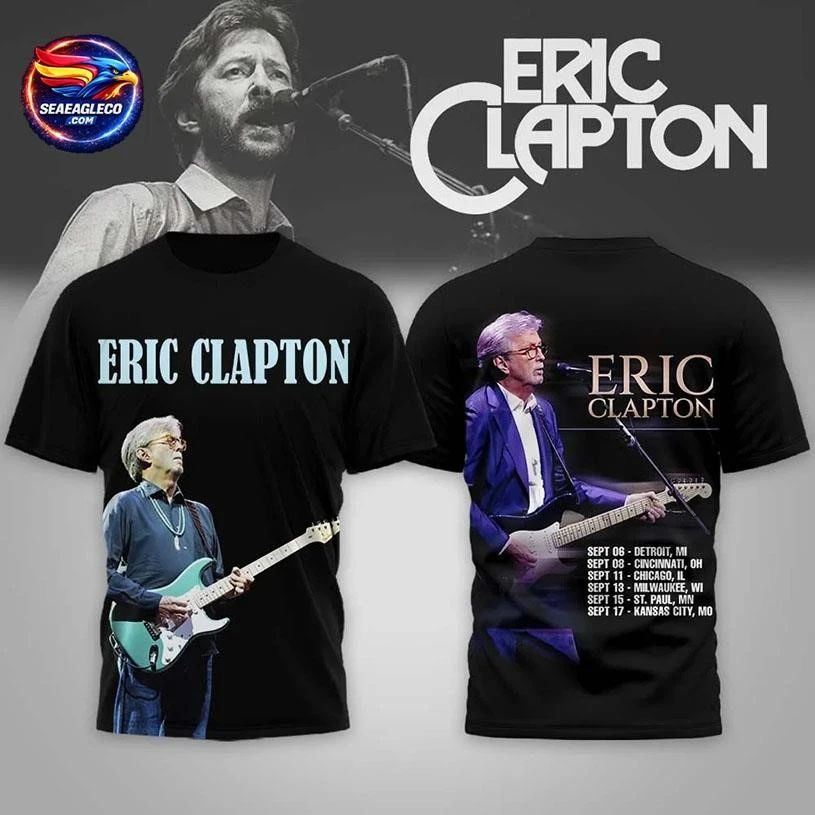 Eric Clapton 2026 North American Tour Two Sided Shirt