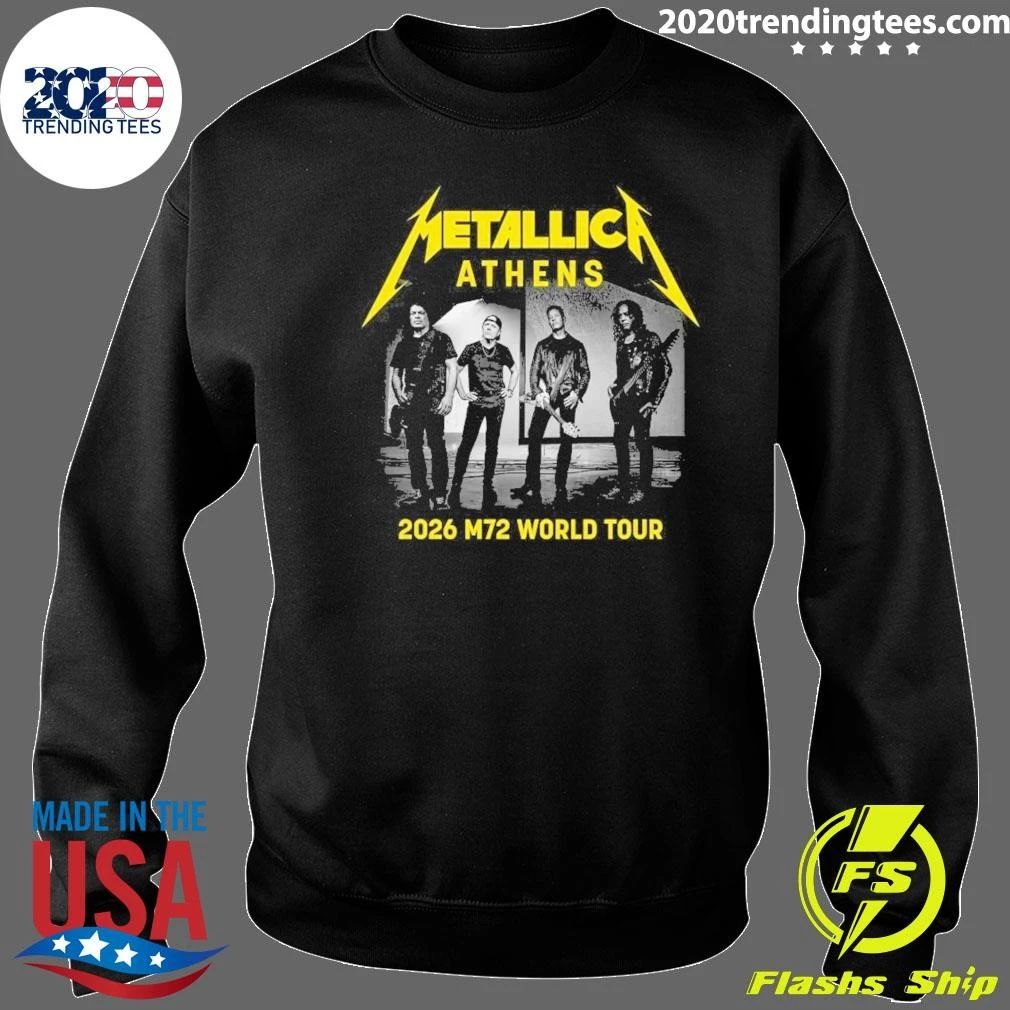 Metallica M72 Athens, Greece 2026 Band Members World Tour Shirt