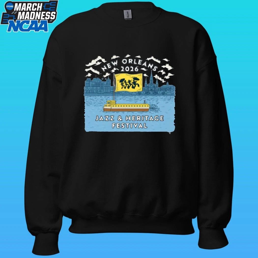 New Orleans Jazz And Heritage Festival Riverboat Blue 2026 Shirt