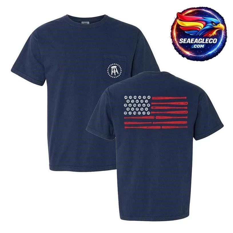 Baseball Flag Two Sided Shirt