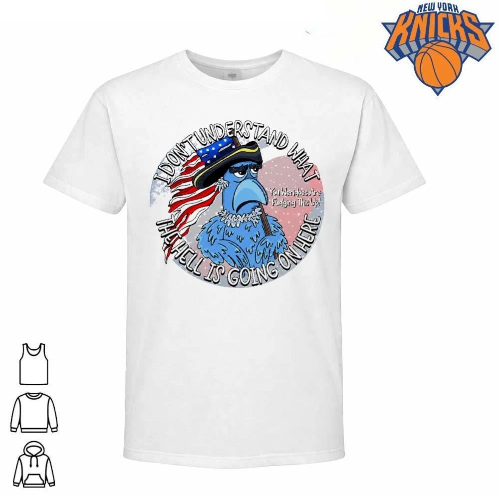 What The Hell Is Going On Here Funny Blue Patriotic Eagle Meme Shirt