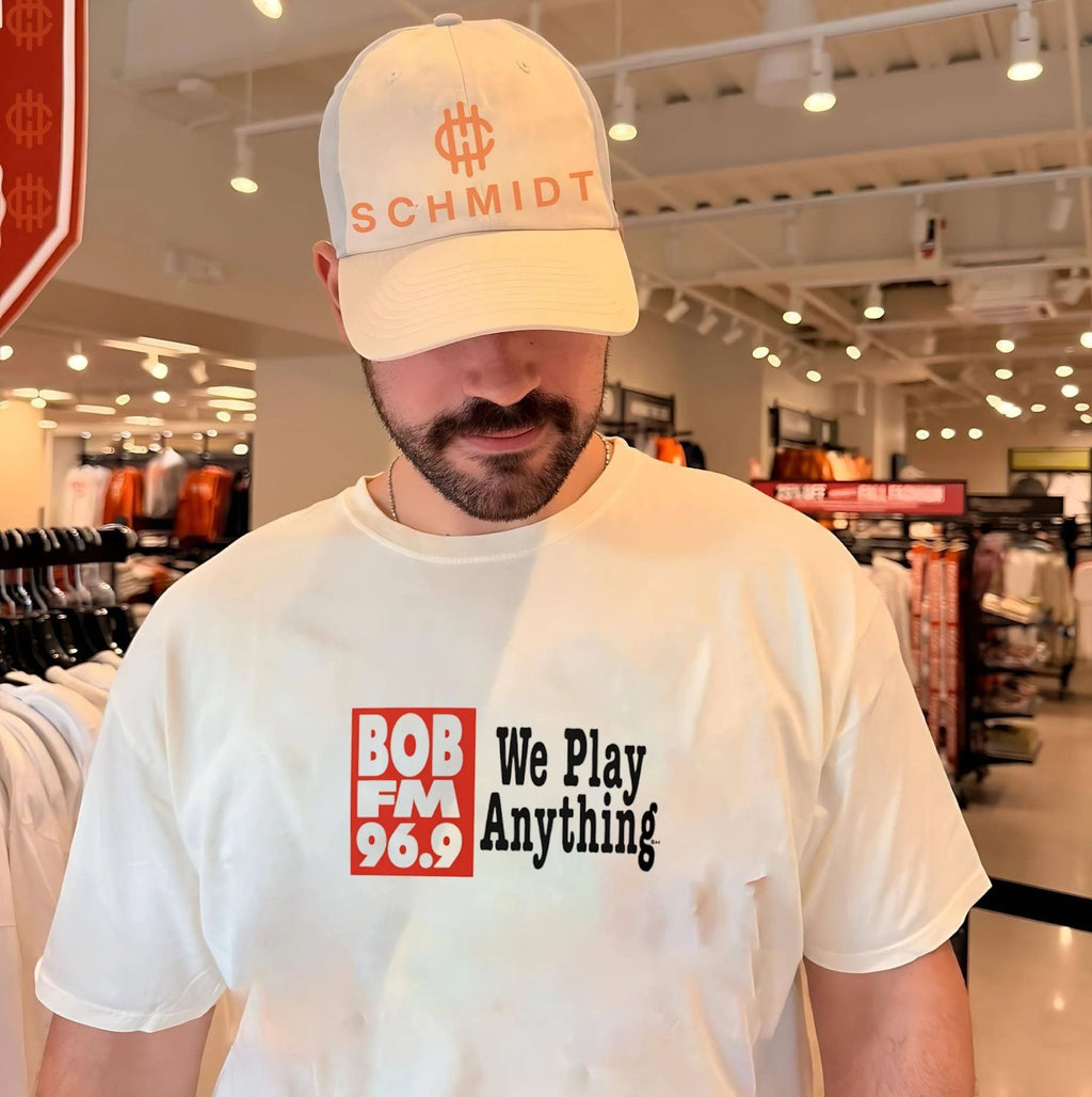 Bob FM 969 We Play Anything radio station shirt