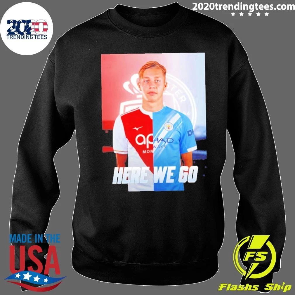 Mathys Detourbet to AS Monaco Here We Go Tee Shirt