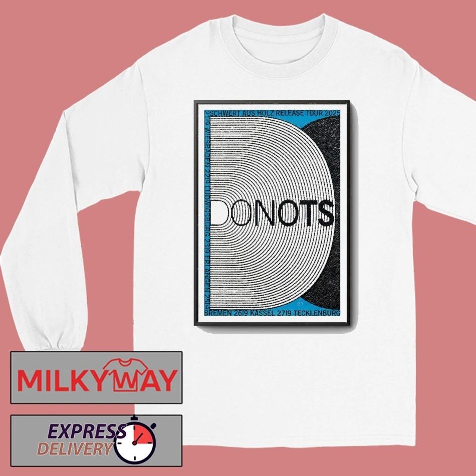 Donots Schwert Aus Holz Release Tour 2025 Poster shirt