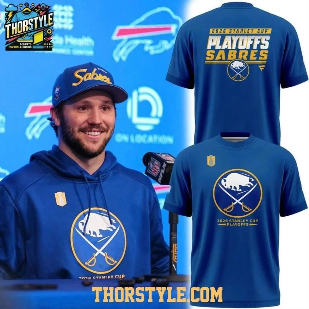 Buffalo Sabres Royal 2026 Stanley Cup Playoffs Pro Rink Shirt