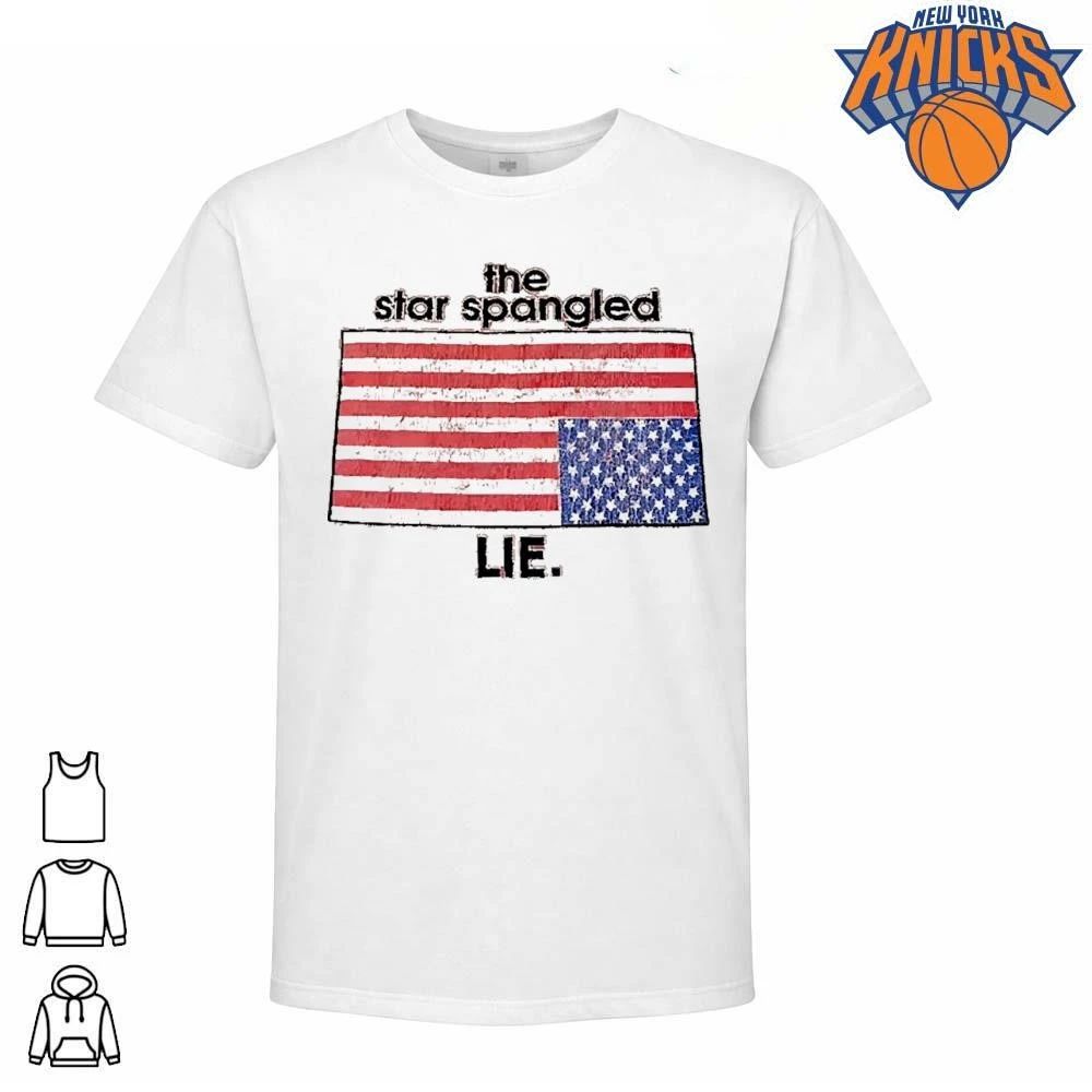 The Star Spangled Lie Political American flag shirt