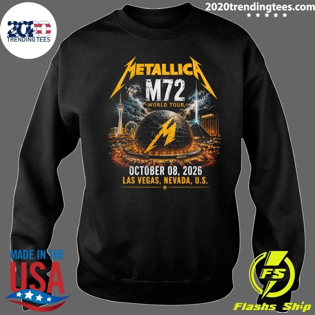 Metallica M72 World Tour October 08, 2026 Las Vegas, Nevada, U.S. Shirt