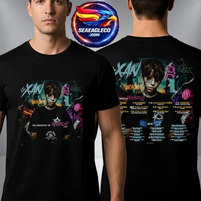 Lil Xan The Architect of XanArchy Tour 2026 Schedule Venue Tour Dates Two Sided Shirt