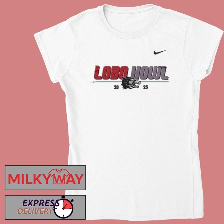 New Mexico Lobos “LOBO HOWL” White shirt