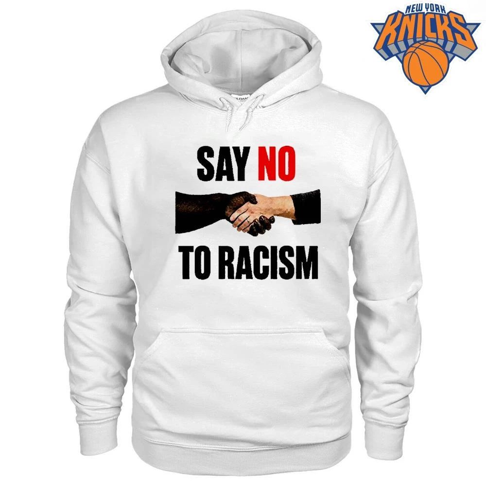 Say No To Racism Gorilla And Human Shake Hands Dark Humor Shirt