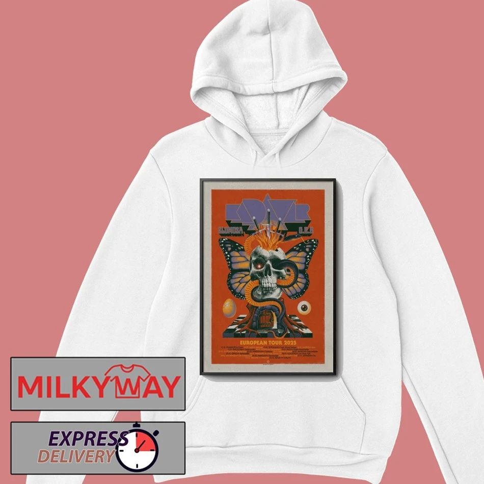 2025 Kadavar + Slomosa & O.R.B Tour European Poster shirt