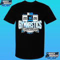 Big Ten Black 2026 Big Ten Men’s Gymnastics Championships Shirt