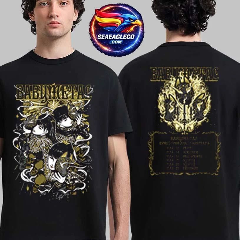 Babymetal World Tour In Australia 2026 Merch Kon Kon Two Sided Shirt