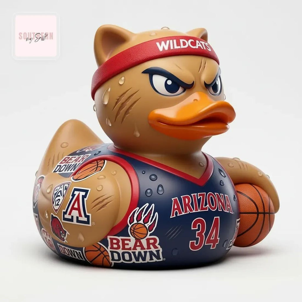 University of Arizona Wildcats Basketball Bear Down Rubber Duck