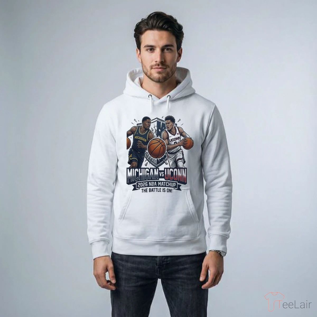 Michigan Vs UConn 2026 NBA MatChup The Battle Is On Shirt