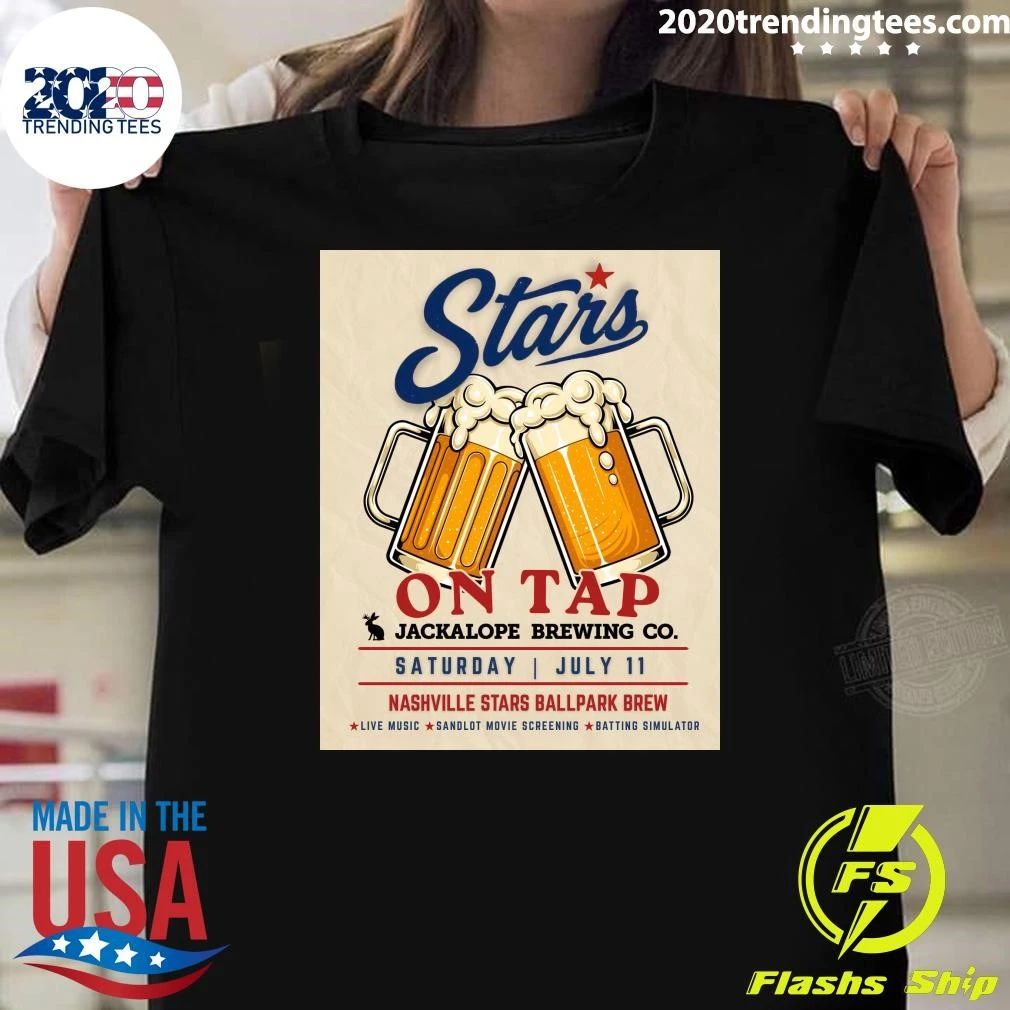 Stars On Tap Jackalope Brewing Co. July 11 Nashville Stars Ballpark Brew Shirt