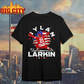 Dylan Larkin Detroit USA Flag Celebration t-shirt