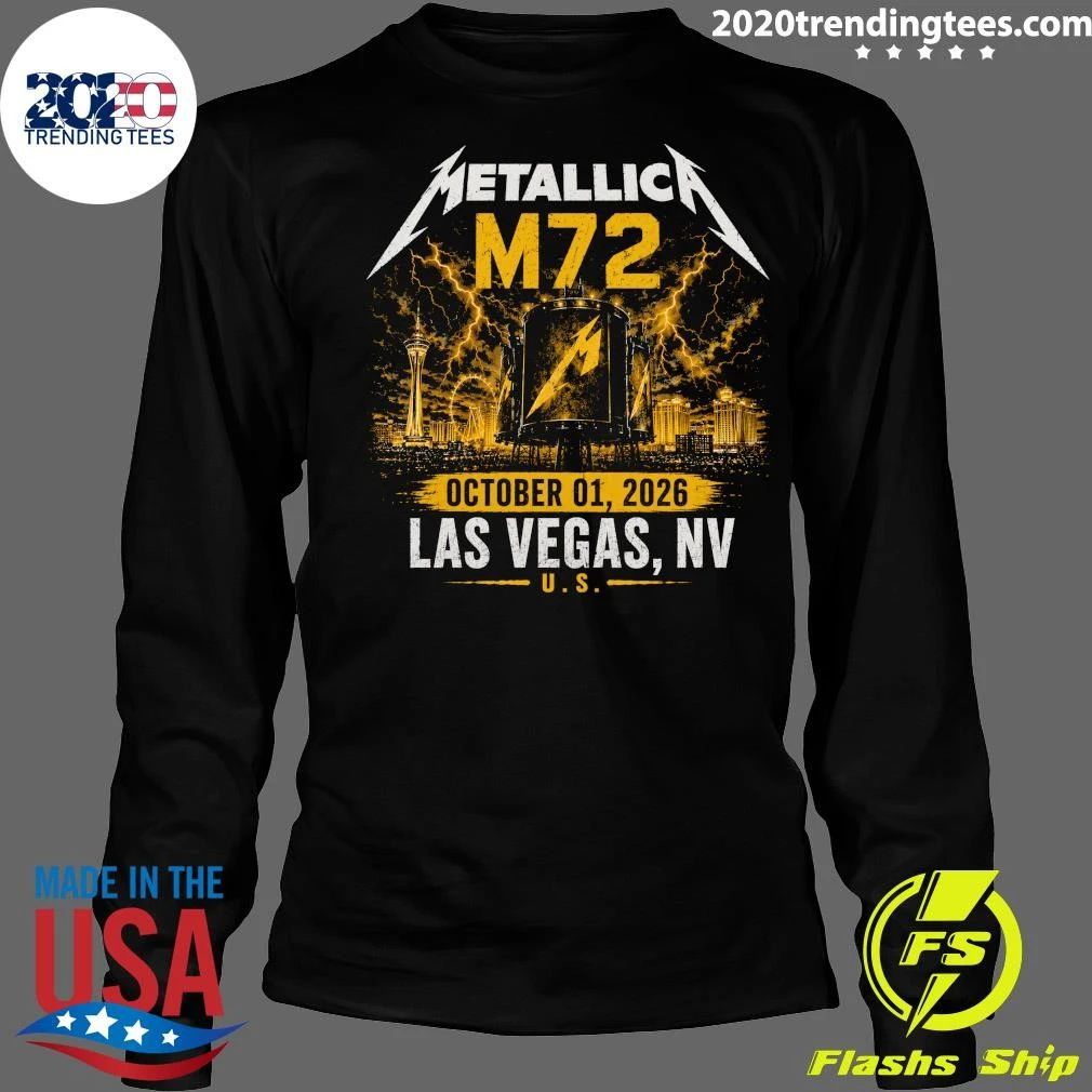 Metallica M72 World Tour October 01, 2026 Las Vegas, NV, U.S. Shirt