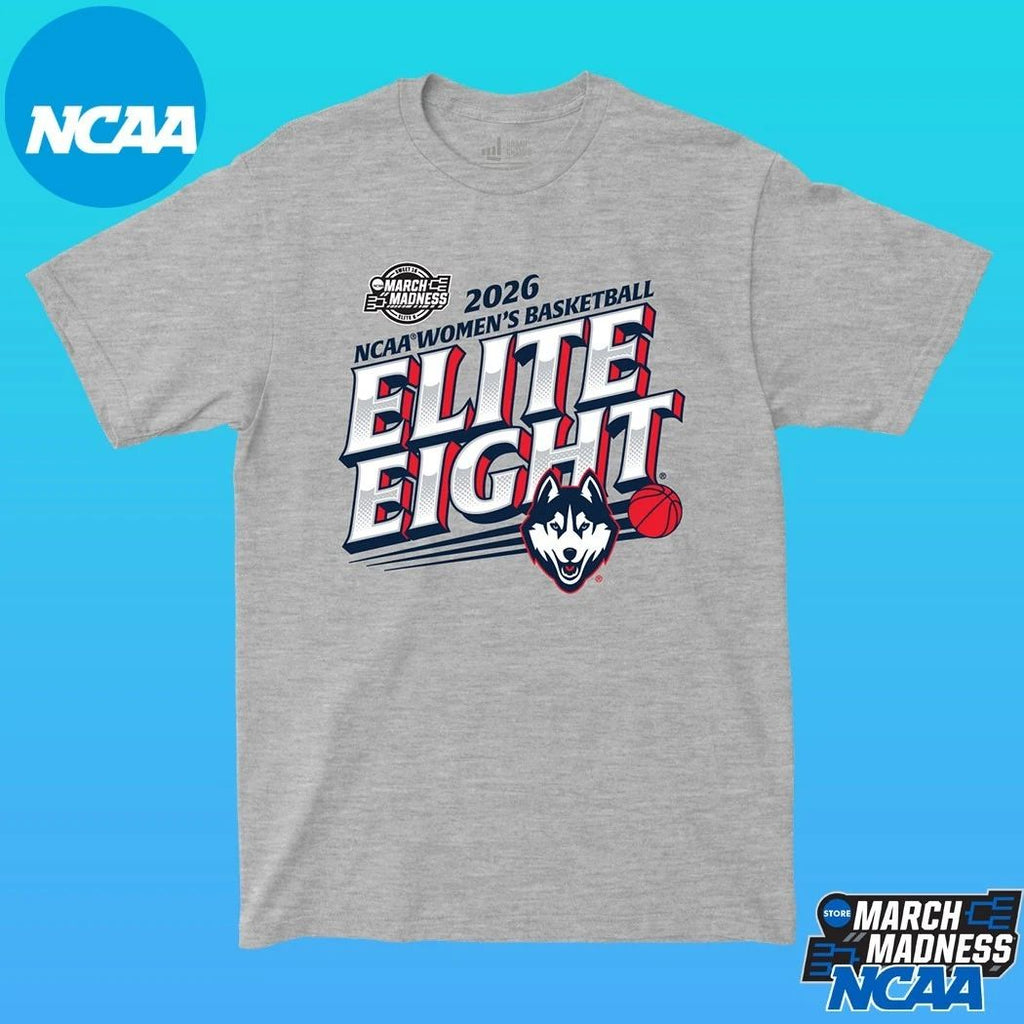 UConn Huskies 2026 NCAA Women’s Basketball Tournament March Madness Elite Eight T-shirts