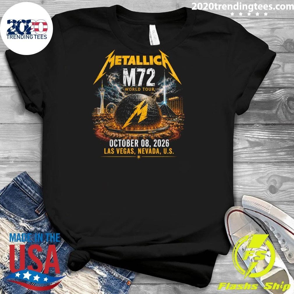 Metallica M72 World Tour October 08, 2026 Las Vegas, Nevada, U.S. Shirt