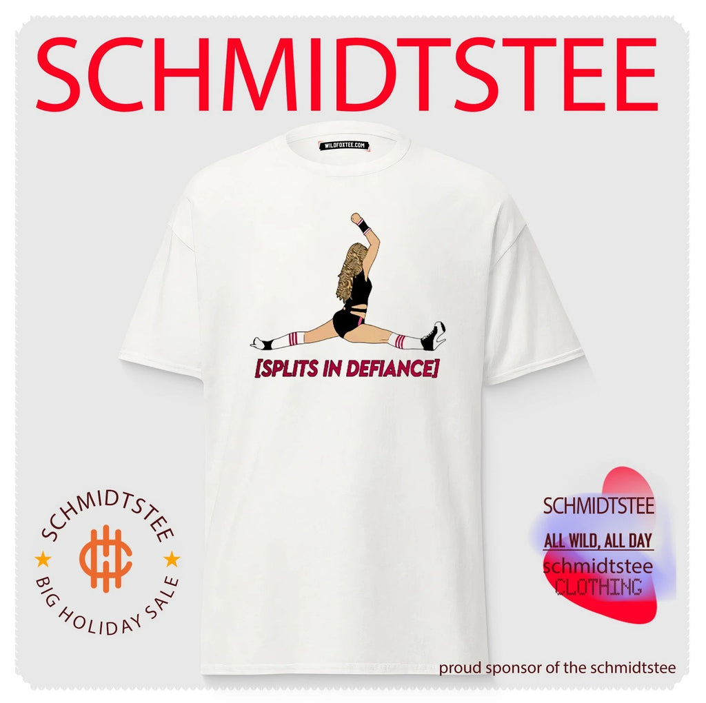 Splits in Defiance cheerleader dance cheer shirt