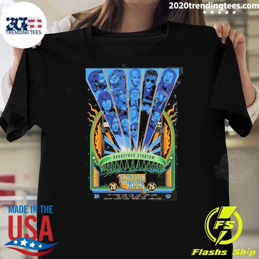 Bookstock Stadium Estrelas Do Rock On July 11 2026 Shirt