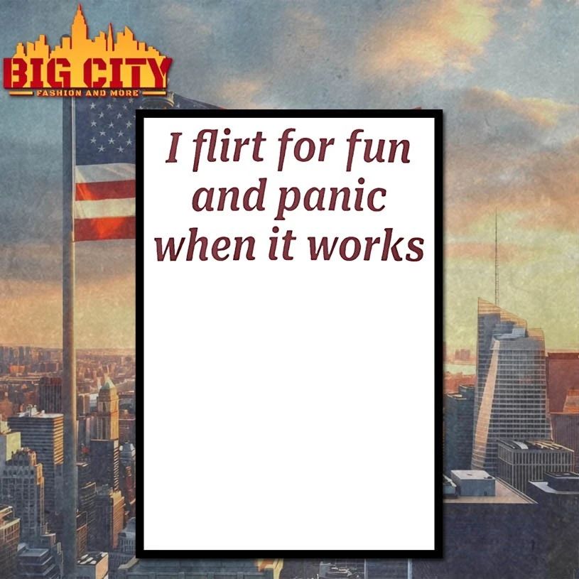 I flirt for fun and panic when it works T-shirt