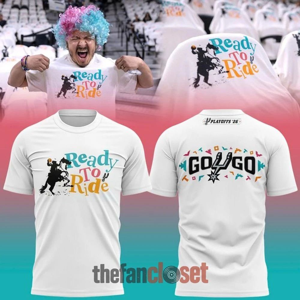 San Antonio Spurs Ready To Ride 2026 2 side Shirt