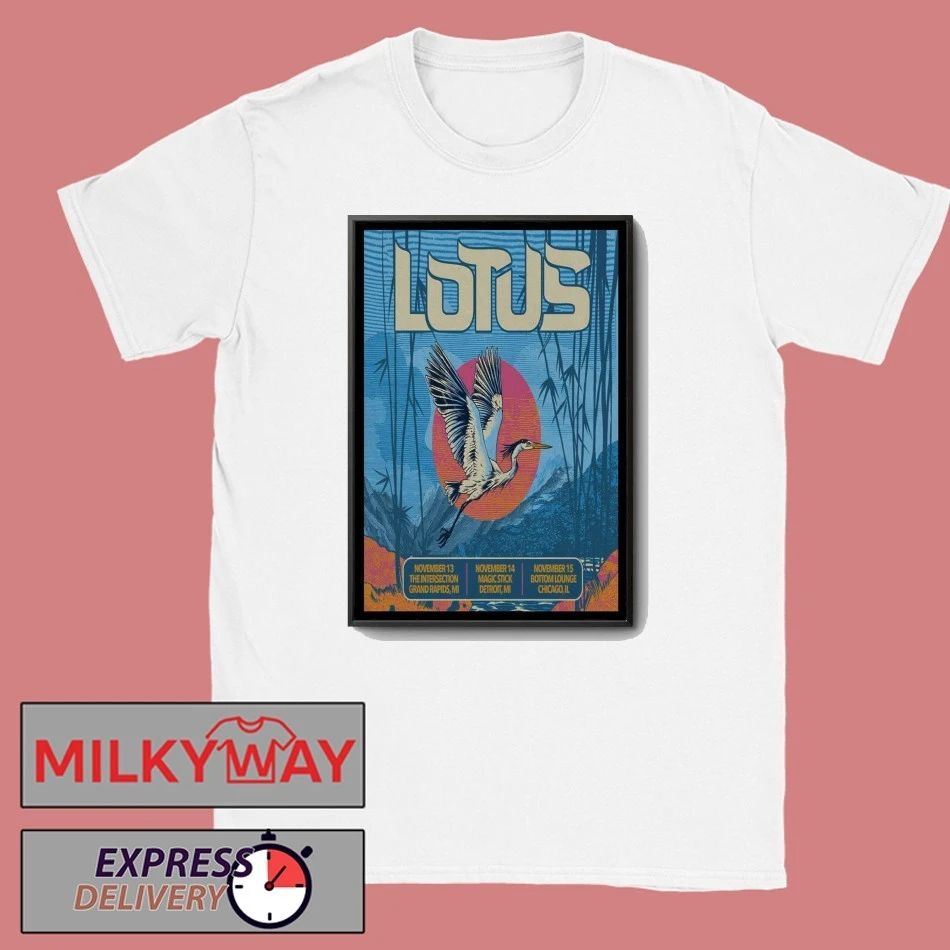 Lotus Michigan & Chicago Tour 2025 Poster shirt