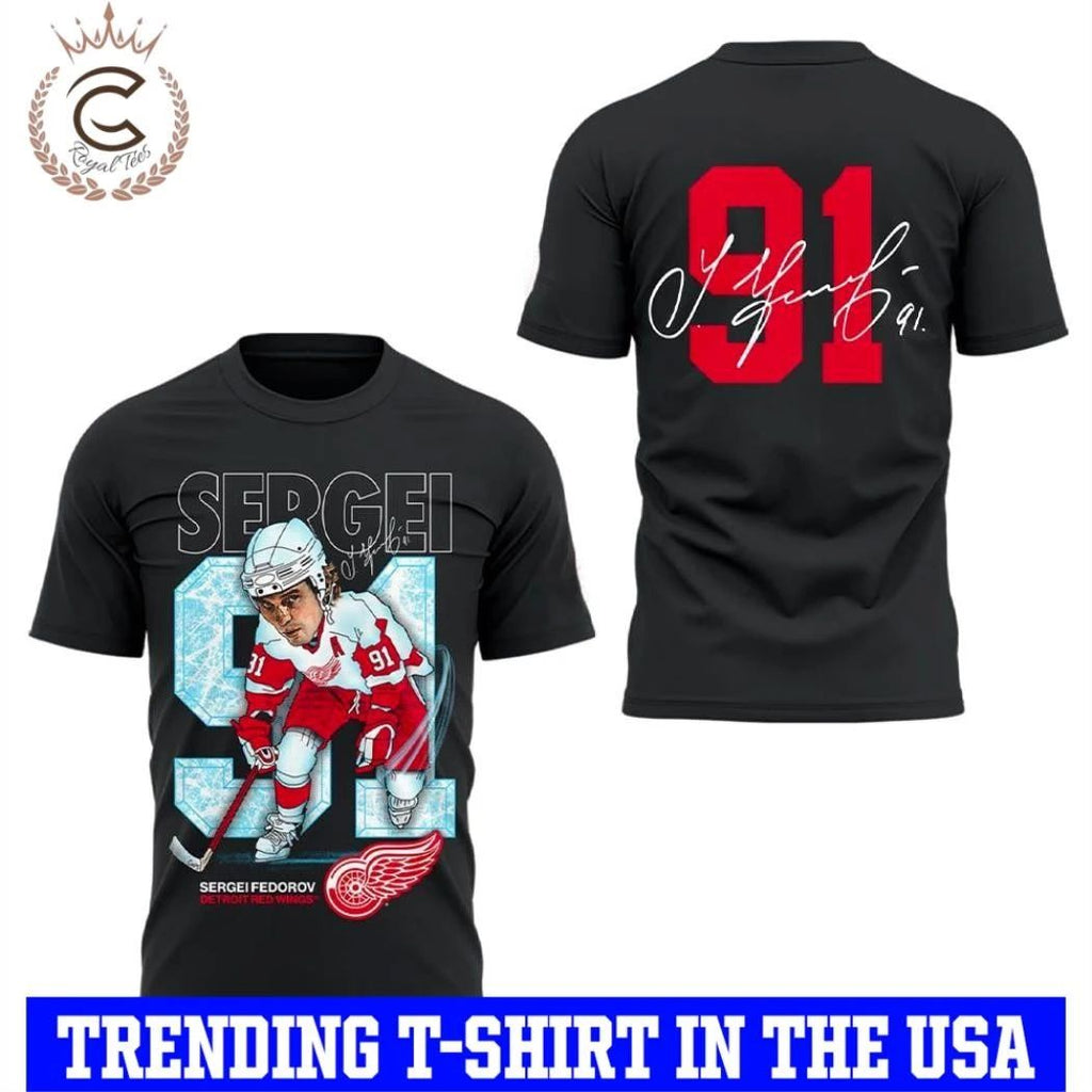 Detroit Red Wings Fedorov 91 Forever Shirt