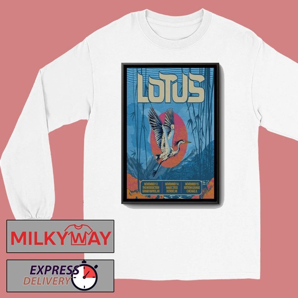 Lotus Michigan & Chicago Tour 2025 Poster shirt