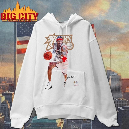 Allen Iverson Philadelphia 76ers Mitchell & Ness Playmaker Signature Shirt