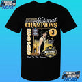 Michigan Wolverines Men’s Basketball Campus Ink 2026 National Champion #3 Elliot Cadeau Shirt