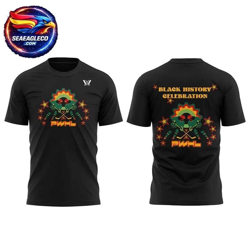 PWHL Black History Celebration Night 2026 Two Sided Shirt