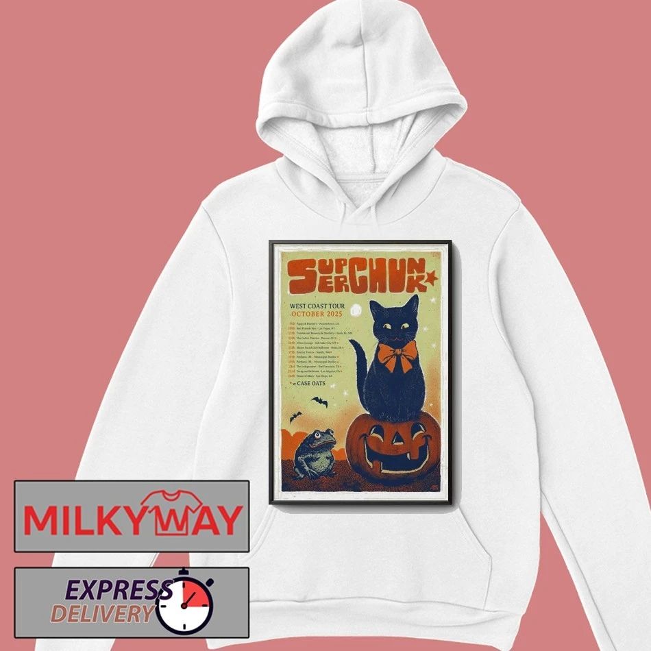 SuperChunk West Coast Tour October 2025 Poster shirt