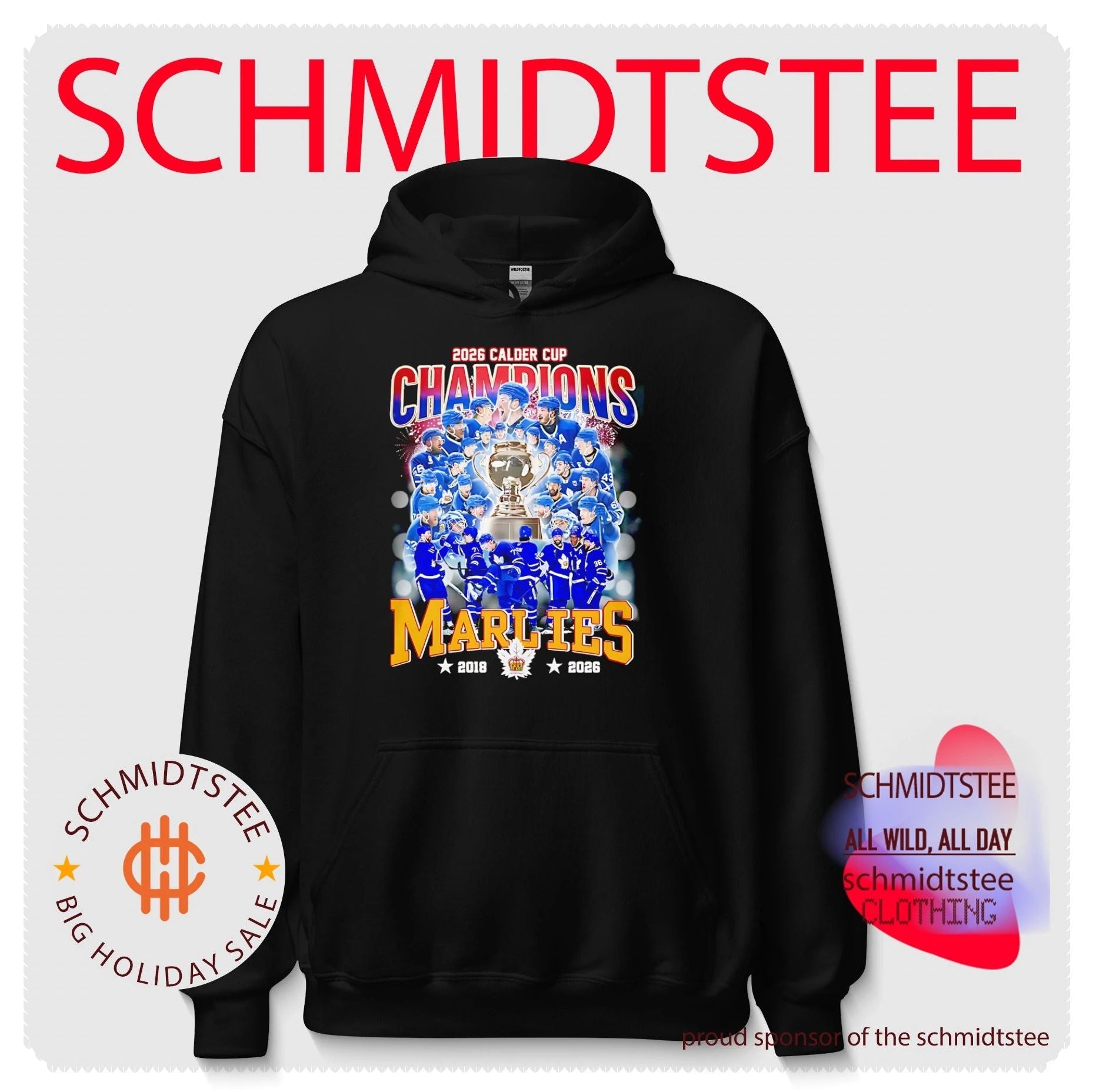 Toronto Marlies 2026 Calder Cup Champions players collage 2018-2026 shirt