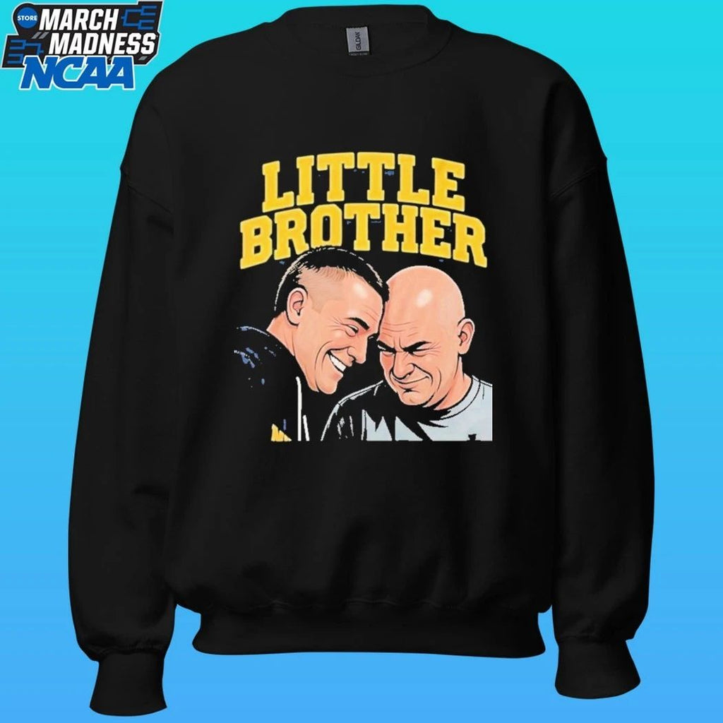 Michigan Wolverines Vs Uconn Huskies Dusty May And Dan Hurley Little Brother Shirt
